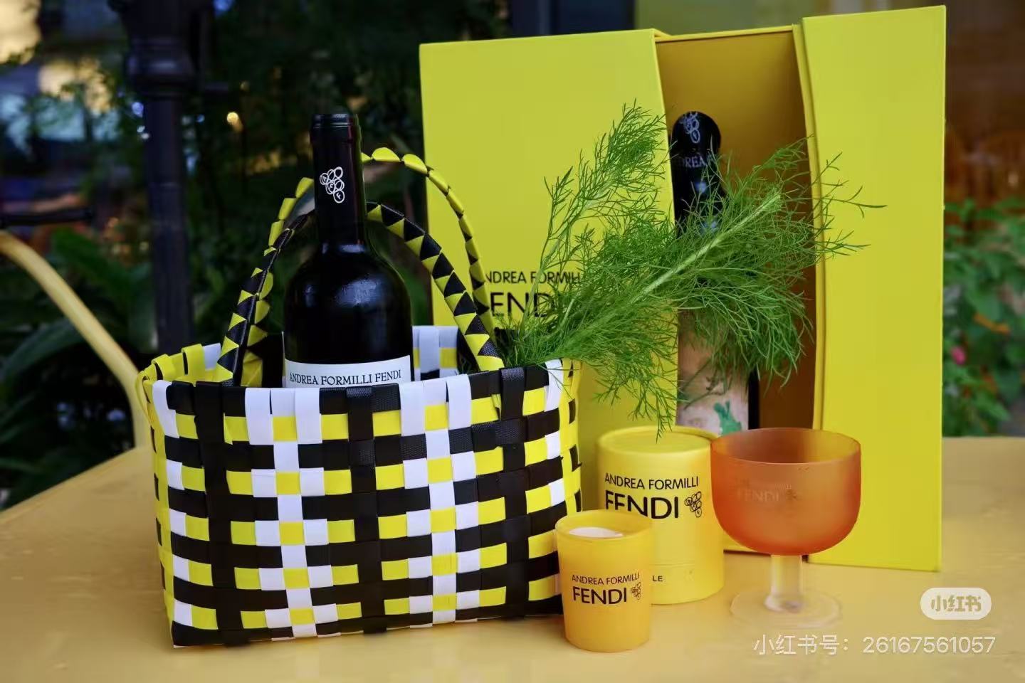 Fendi 风格双色编织酒包成品